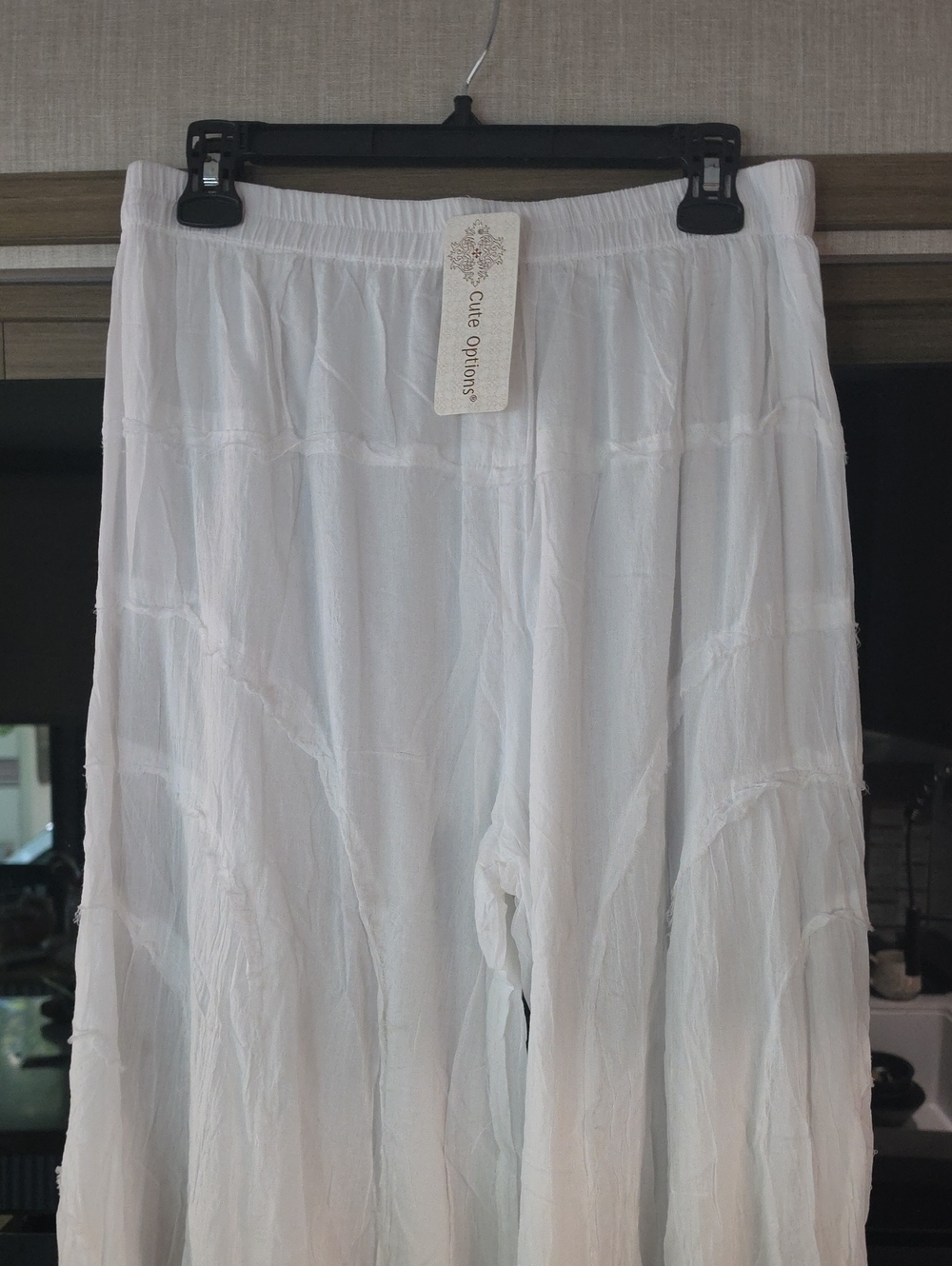 🤍NWT, 100% COTTON WIDE LEG PANTS BY " CUTE, OPTIONS" - Picture 3 of 16